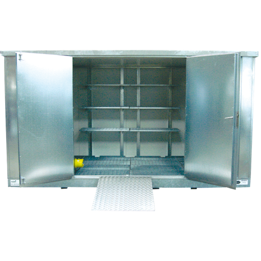 [BG6X2F] BUNGALOW DE 6X2M CON PUERTAS BATIENTES EN LA FACHADA.