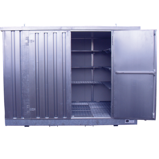 [BG3X2I] BUNGALOW AISLADO DE 3X2M CON PUERTAS BATIENTES EN LA FACHADA.