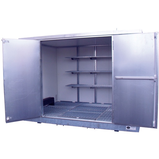 [BG2X1F] Bungalow Cerrado 2073 X 965 X 2420  Puerta(S): 2 Batientes En La Fachada, Apertura De 1785 Mm 