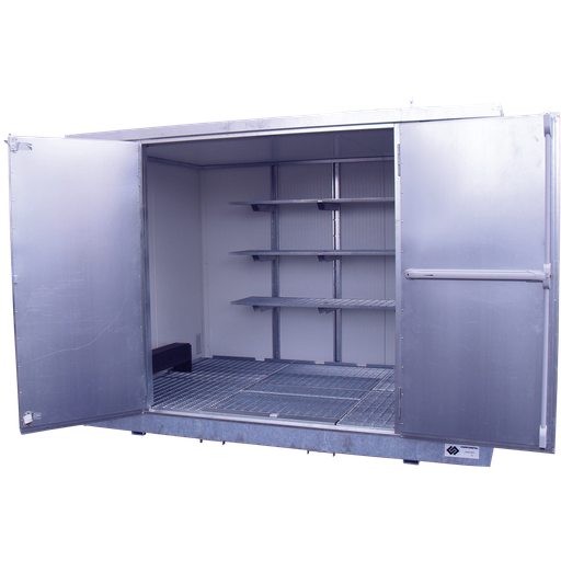 [BG2X2F] Bungalow De 2X2 Metros Con Puertas Batientes En La Fachada.