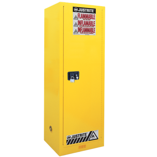 [033.741.55] ARMARIO DE SEGURIDAD AUTOMÁTICO FM PARA PRODUCTOS INFLAMABLES, CON UNA PUERTA DE ALTURA.