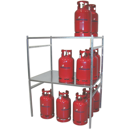 [031.590.17] ESTANTERÍA APILABLE PARA BOTELLAS DE GAS.