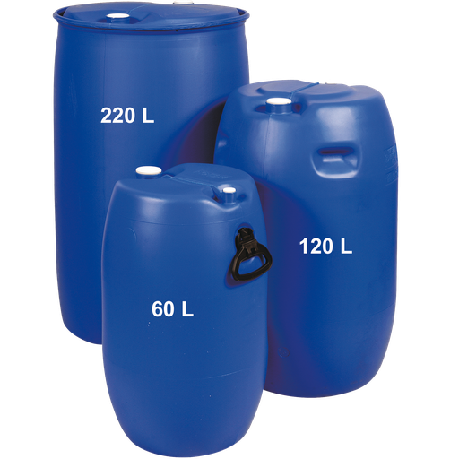 [004.108.35] Bidón De Transporte De Polietileno Con Tapón, 220 Litros.