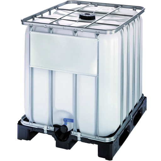 [004.413.91] DEPÓSITO DE ALMACENAMIENTO DE 1000 LITROS CON PALET DE PE.