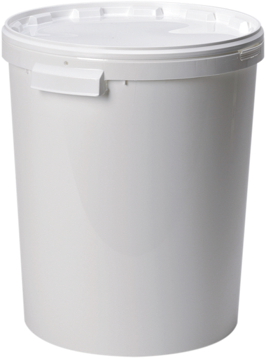 [HRK26-3] CUBO DE PLÁSTICO CON TAPA, 27 LITROS.