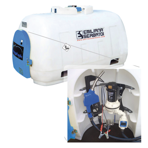 [092.344.36] Depósito De Transporte Adblue® De 960L En Polietileno - Equipado Con 12V, 30 L/Min Con Contador.