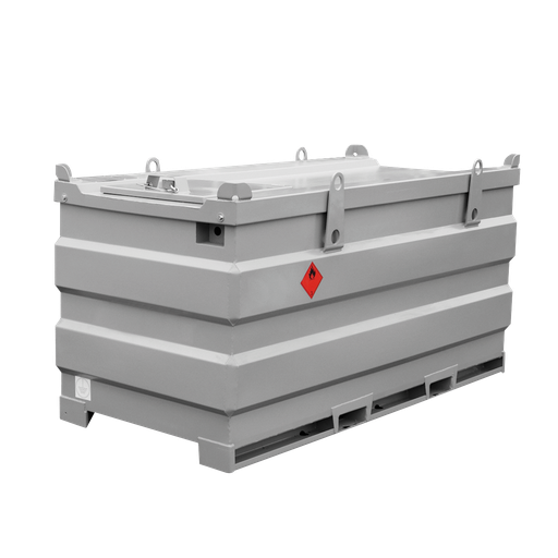[190.820.93] Depósito De Transporte Y Almacenamiento De Gasóleo De 3000L De Doble Pared De Acero, Homologado Adr - Equipado Con 230V, 60L/Min.