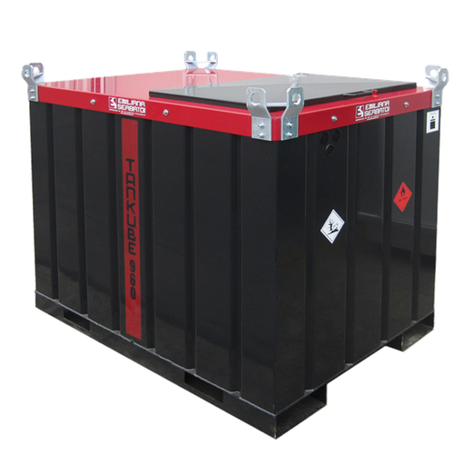 [044.951.01] DEPÓSITO DE TRANSPORTE DE GASÓLEO DE ACERO DE DOBLE PARED TANKUBE EQUIPADO CON 960 L, 12/24V, HOMOLOGADO ADR.