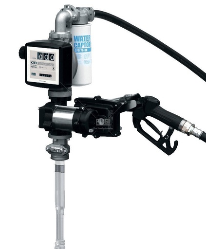 [173.661.20] GRUPO DE TRANSFERENCIA DE GASOLINA 12V CON PISTOLA MANUAL.