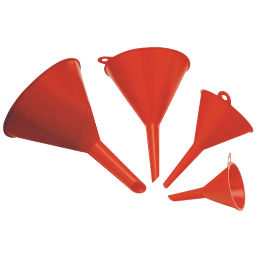 [003.778.61] CONJUNTO DE EMBUDOS DE POLIETILENO Ø 5 A 12 CM.