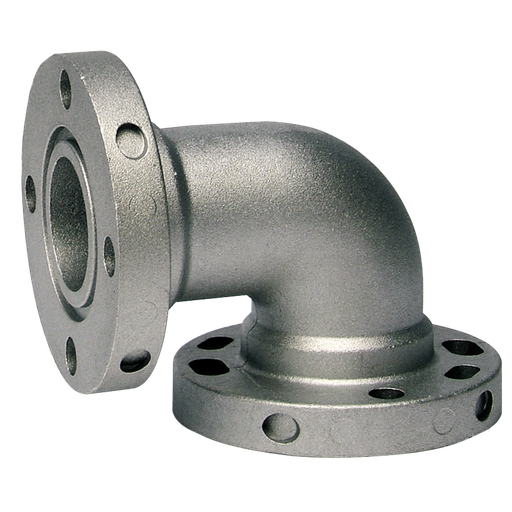 [041.342.41] CODO DE 90° CON BRIDAS UNIVERSALES DE 1" GF X 1" GF.