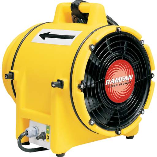 [004.018.75] VENTILADOR EXTRACTOR DE AIRE PORTÁTIL, DIÁMETRO DE 20 CM.