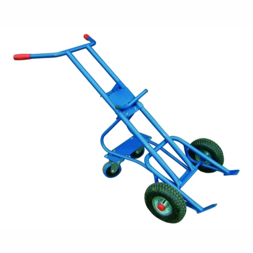 [050.400.01] CARRETILLA CON 4 RUEDAS PARA 1 BIDÓN DE ACERO Y PLÁSTICO