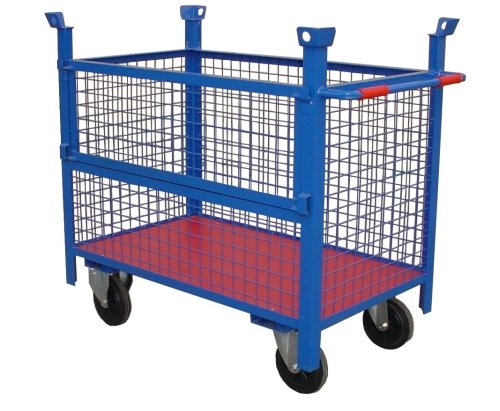 [NOVO5030] CARRO DE MALLA CON FRENO Y 4 RUEDAS