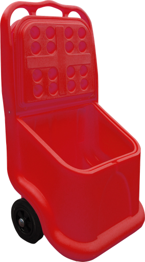 [042.670.61] CAJA MÓVIL ROJA MULTIUSOS DE POLIETILENO DE 75 L.