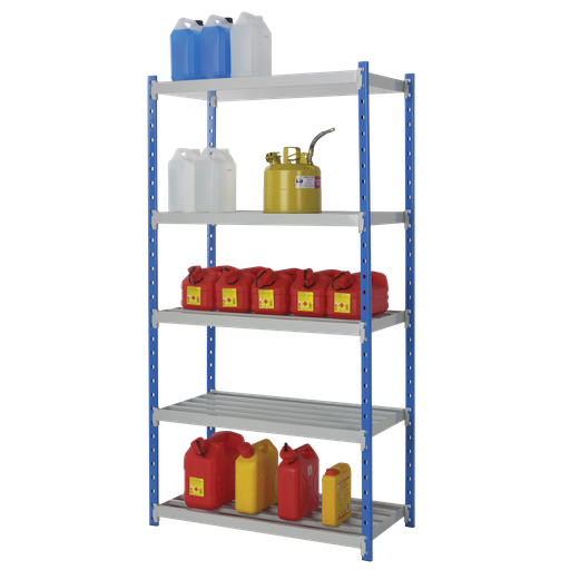 [004.014.53] ESTANTERÍA DE SEGURIDAD DE ACERO BARNIZADO PARA CARGAS LIGERAS, 105 LITROS.
