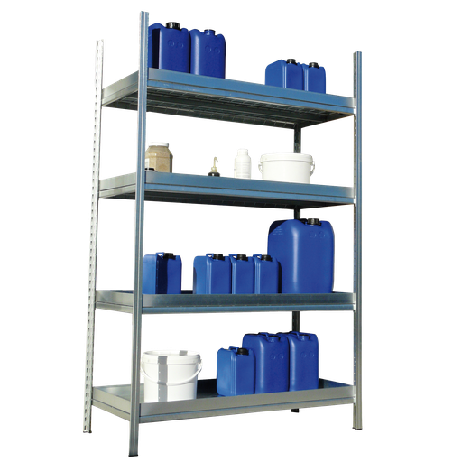 [048.750.91] SIGUIENTE ELEMENTO DE ESTANTERÍA DE ACERO GALVANIZADO PARA PRODUCTOS CONTAMINANTES.