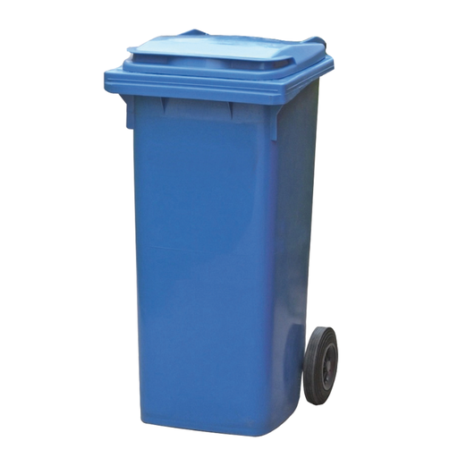 [CBE80B] CONTENEDOR PLÁSTICO DE COLOR CON 2 RUEDAS, 80 L.