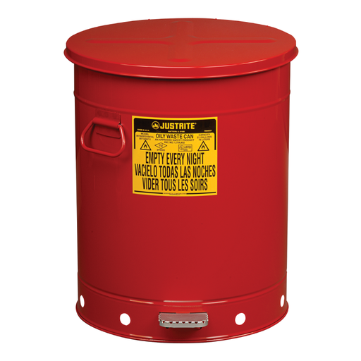 [036.521.78] Papelera Metálica Para Residuos Aceitosos Y Disolventes De 79 Litros.