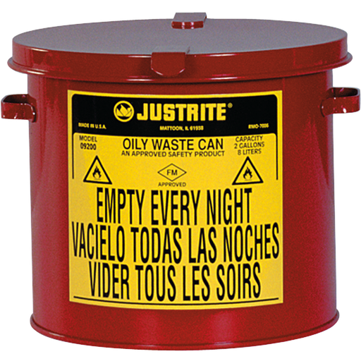 [036.521.35] PAPELERA PARA RESIDUOS ACEITOSOS Y DISOLVENTES DE 8 LITROS.