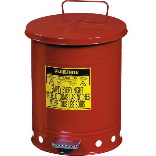 [036.521.60] Papelera Para Residuos Aceitosos Y Disolventes De 53 Litros.