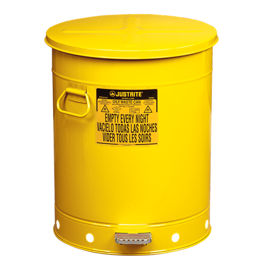 [032.355.85] Papelera Metálica Para Residuos Aceitosos Y Disolventes De 79 Litros.