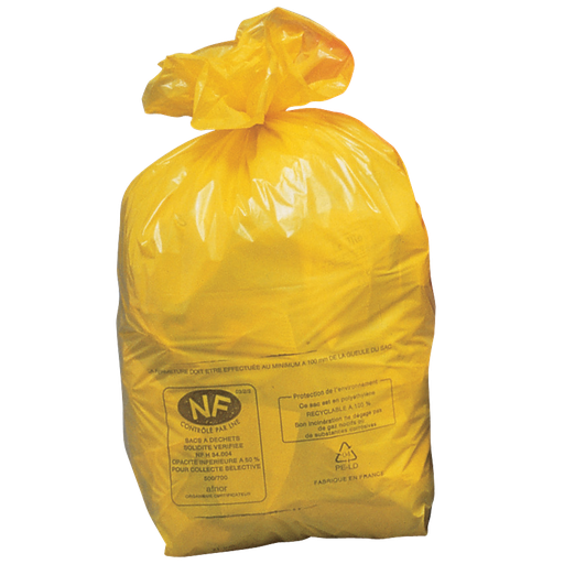 [SACJ110NF] 250 BOLSAS DE BASURA AMARILLAS NF, 110 L.