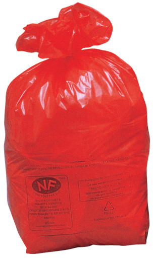 [SACR110NF] 250 Bolsas De Basura Nf Rojas, 110 L.