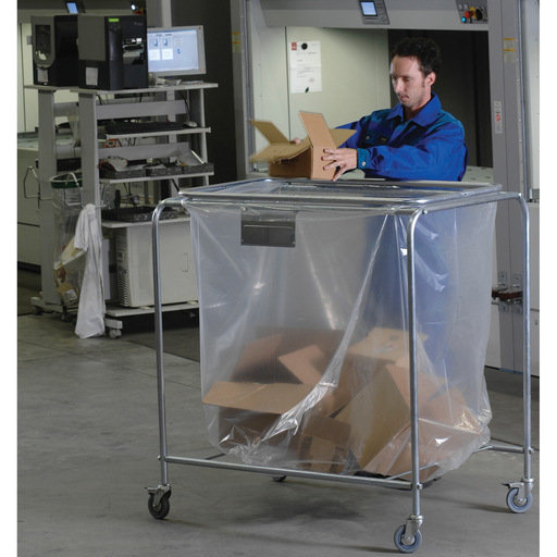 [SAC1000T1] 50 Bolsas De Basura Transparentes, 1000 L.