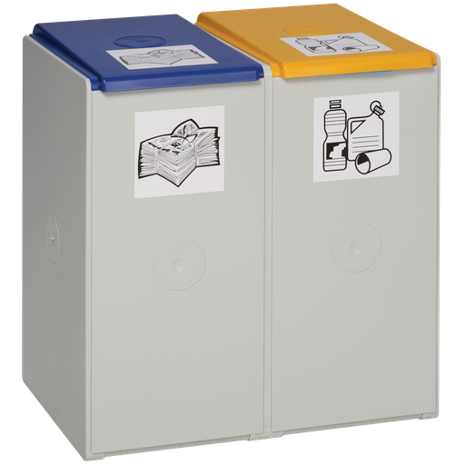 [KS162] Colector Plástico De 2 Módulos De 60 L Sin Tapa.