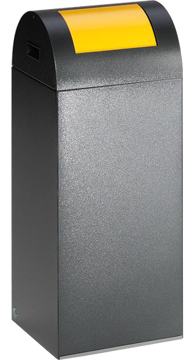 [042.673.60] PAPELERA DISEÑO CON TAPA BASCULANTE PARA RECOGIDA SELECTIVA, CAPACIDAD DE 55 LITROS.