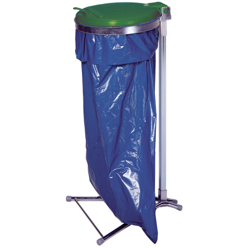 [031.052.38] Soporte Para Bolsas De Basura Sobre Pie Con Tapa De Plástico, 110 L.