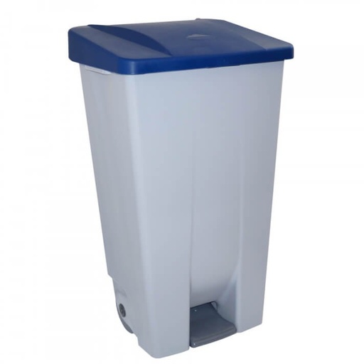[624.011.05] CONTENEDOR CAPACIDAD 120L CON PEDAL CUERPO GRIS Y TAPA AZUL