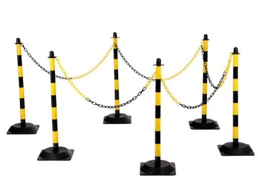 [600.730.74] CONJUNTO DE POSTES DE CADENA CON 6 POSTES