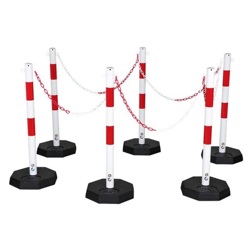 [600.730.75] Conjunto De Postes De Cadena Con 6 Postes