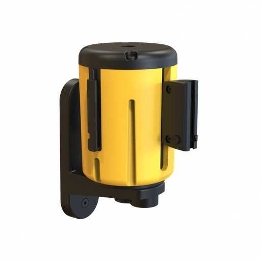 [884.802.33] CINTA RETRACTIL MURAL 3,7M METROS CON CABEZAL NEGRO Y CINTA