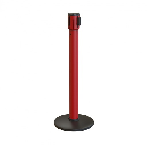 [886.551.94] POSTE 3 METROS ROJO CON CINTA ROJA Y BLANCA