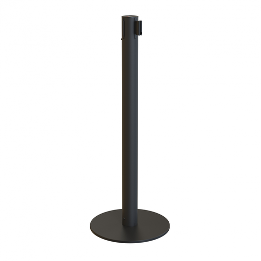 [886.551.98] Poste 3 Metros Negro Con Cinta Amarilla