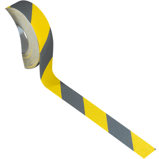 [004.404.36] CINTA ANTIDESLIZANTE AUTOADHESIVA AMARILLA/NEGRA.