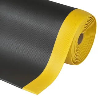 [886.227.86] Alfombra Antifatiga Gripper Sof-Tred Zonas Secas Negro/Amarillo 91Cm X 150Cm.