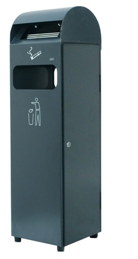 [341.991.36] Cenicero Con Papelera 29L Acero Galvanizado