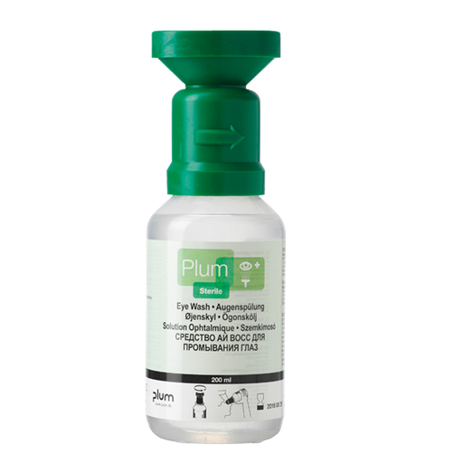 [016.308.72] Frasco Lavaojos De 200 Ml De Solución Salina Estéril