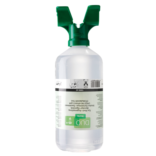 [038.587.74] FRASCO LAVAOJOS DE 1000 ML DE SOLUCIÓN SALINA ESTÉRIL PARA LOS DOS OJOS