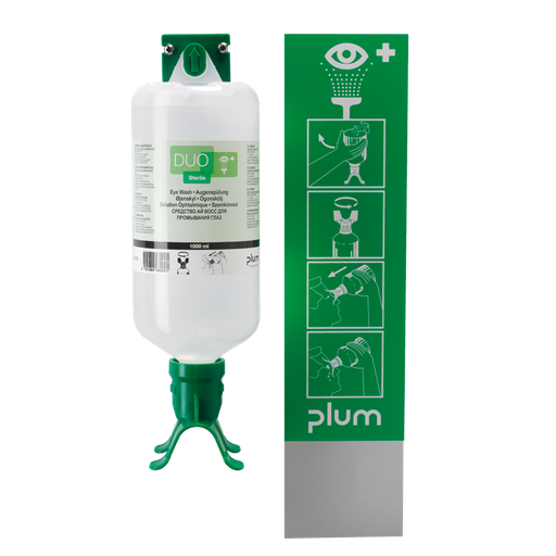 [038.587.66] ESTACIÓN MURAL DE LAVADO DE OJOS CON UN FRASCO DE SOLUCIÓN ESTÉRIL DE DOBLE CHORRO.