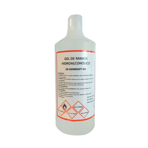 [619.839.60] GEL HIDROALCOHÓLICO 1 LITRO TAPÓN DOSIFICADOR