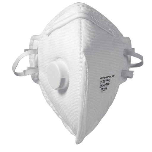 [31700H] FFP3 NR D, mascarilla plegable con espuma interior y válvula