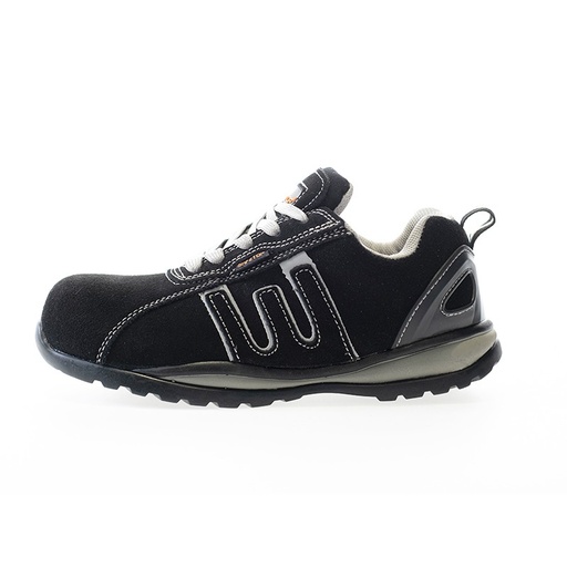 [241] Baio Gris-negro, Zapato S1p Nobuck Suela Eva Metalfree