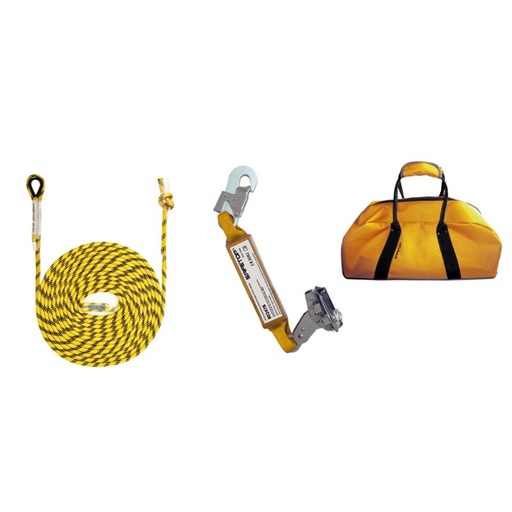 [80734] Kit Línea Vida Vertical, Cuerda 40m 80154 + 80247b+80169