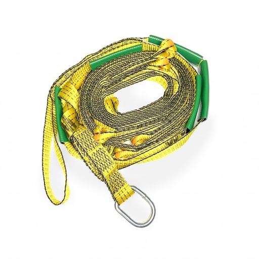 [80401] Anclaje Textil Vertical de 10 Mts C/loops de Enganche C/1,5m