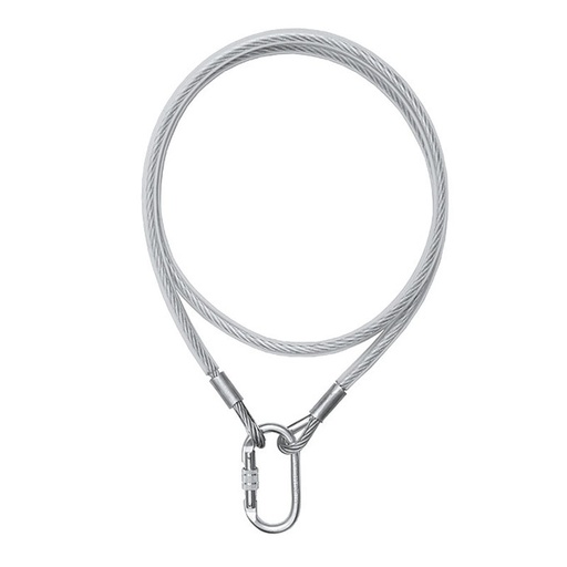 [80293] CABLE Conector 3 m, de acero 8 mm diámetro con mosquetón